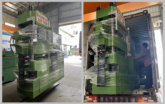 Máquina automática de compressão de melamina de 200 toneladas