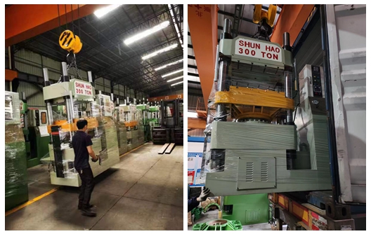 Remessa de máquinas de fabricação de produtos de melamina hidráulica de cor personalizada da fábrica Shunhao
    