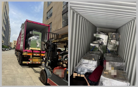 Envio de Máquina de Produção de Louças de Melamina Shunhao e Moldes