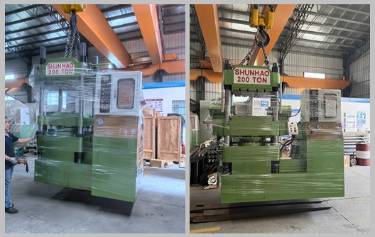 Fábrica Shunhao: Remessa de máquina de compressão de produtos de melamina