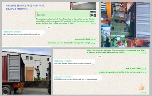 Shunhao Factory Melamine Ware Molding Machines and Preheating Machines Shipment